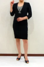 لباس مجلسی مدل کلاسیک ایران مزون (نمای جلو2)