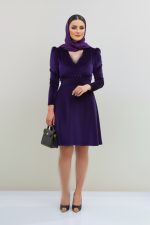 لباس مجلسی مخملی مدل کارتیر