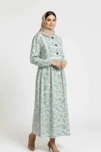 مانتو تابستانی نخی مدل آرینا