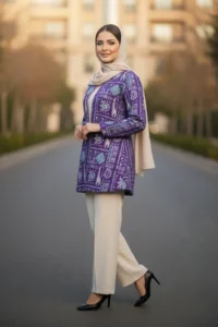 کت زنانه طرح سنتی شهرزاد - تصویر 5