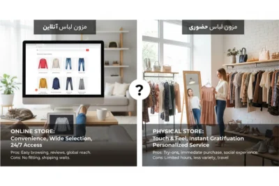 مزون لباس آنلاین بهتره یا حضوری؟